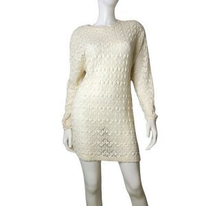 American Weekend Cream Stretch See Through Top Women’s One Size fits up to large